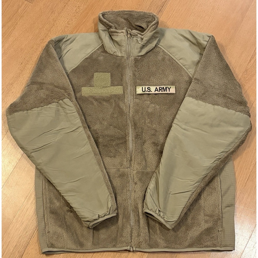 Polartec GEN III Cold Weather Fleece Jacket Unisex Large-Long Coyote Military